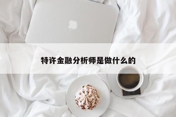 特許金融分析師是做什么的